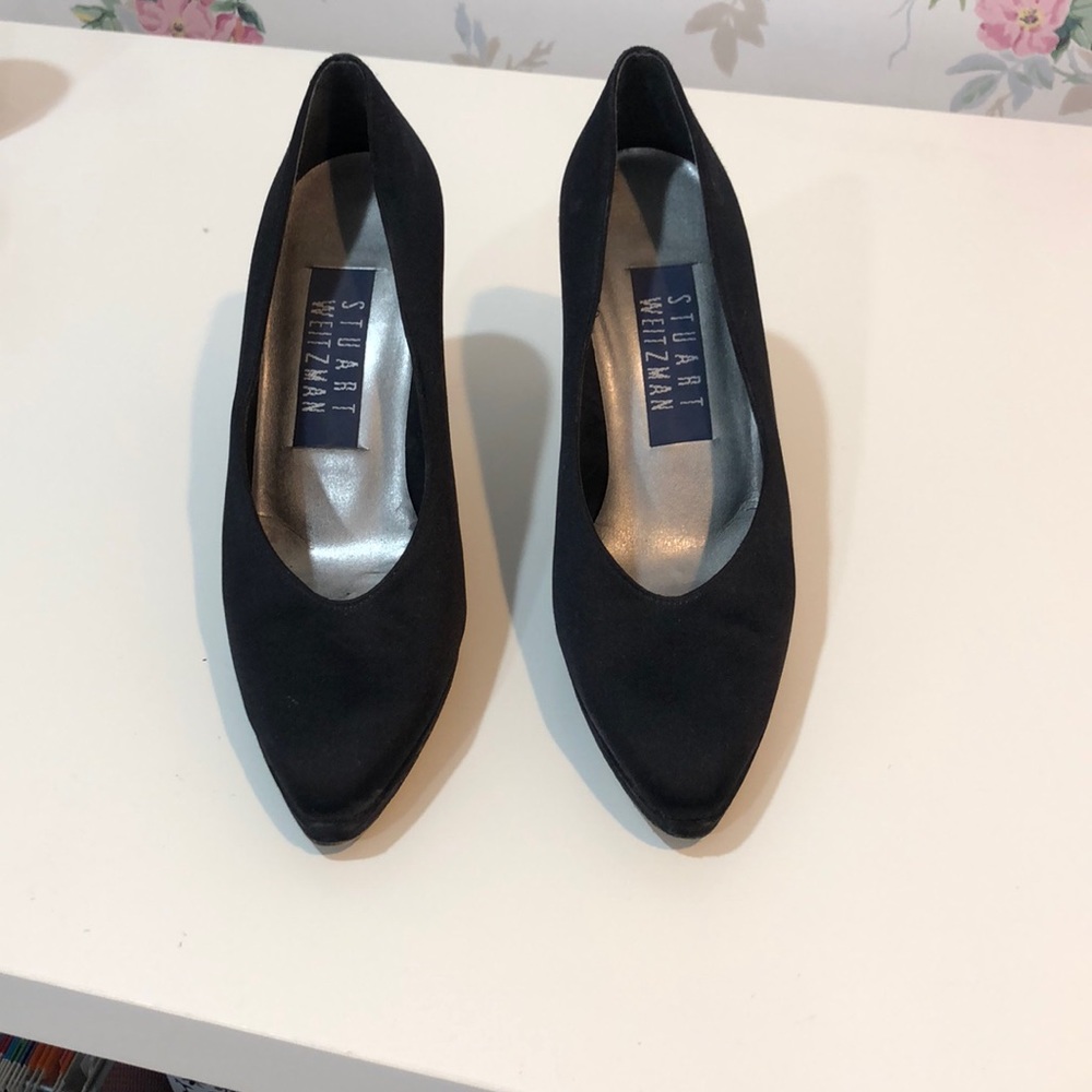 🌟Stuart Weitzman black satin pump🌟